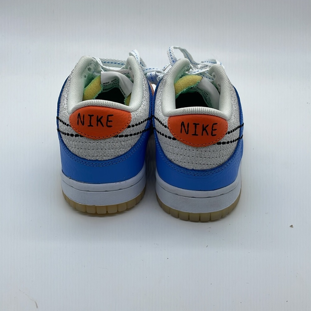 Used Nike Dunk Low Nike 101 GS Sneakers Shoes White DX3363-100 - Picture 4 of 5
